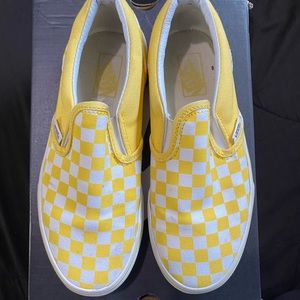 Yellow checkered vans
